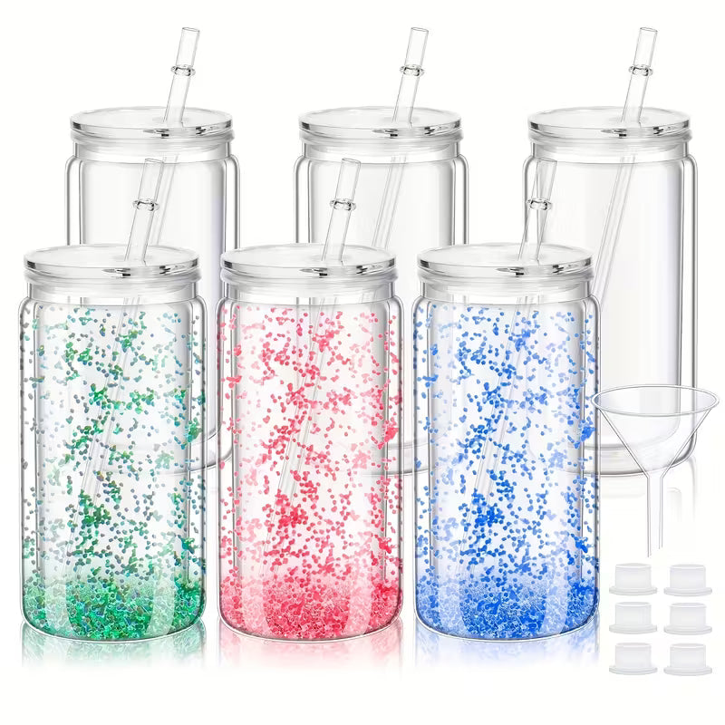 Handmade 16oz Snow Globe Tumblers